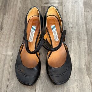 Arnold Churgin Mary Jane leather heel shoes 37.5